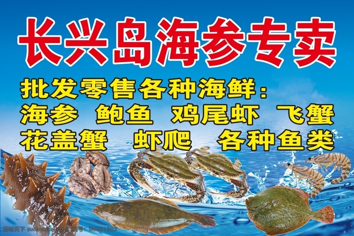 喷布 长兴 岛 海参 专卖 鲍鱼 飞蟹 海鲜 鸡尾虾
