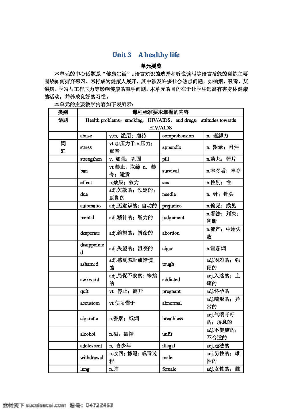 英语 人教 版 高中英语 优秀教案 unit3 a healthy life period 教案 人教版