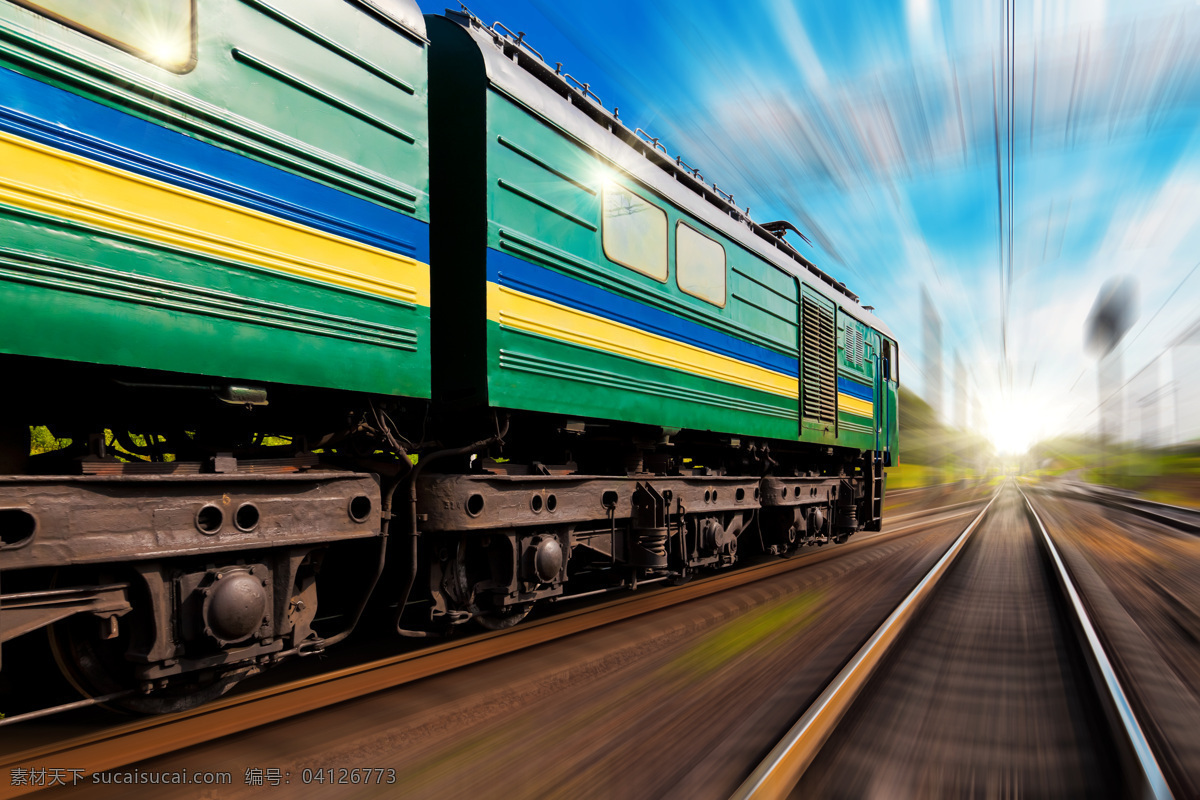 高速 行驶 列车 铁轨 火车 交通工具 其他类别 现代科技