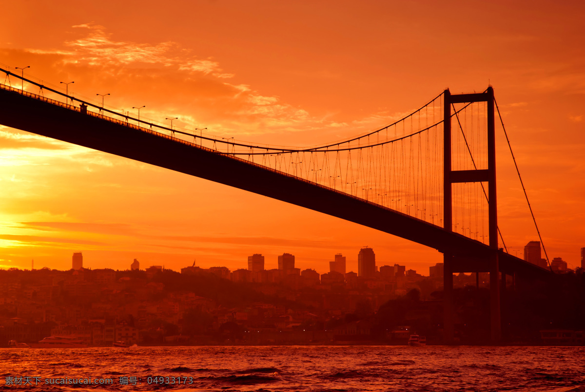 黄昏 下 亚欧 大桥 桥梁风景 博斯普鲁斯 伊斯坦布尔 风景 土耳其 城市 风光 城市风景 亚欧大桥 城市风光 环境家居