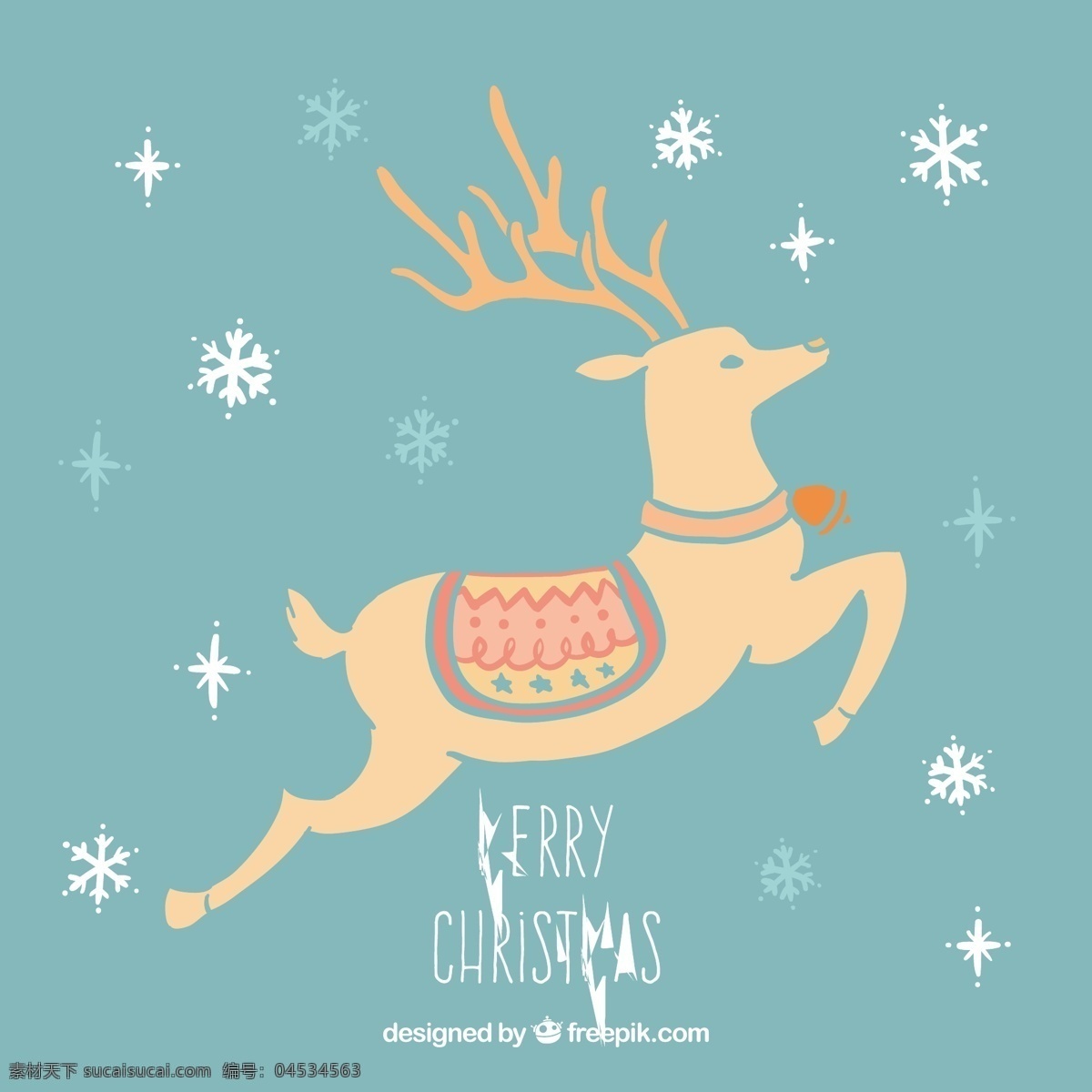 圣诞驯鹿卡 圣诞卡 动物 圣诞快乐 冬天快乐 圣诞 庆祝 节日 驯鹿 节日快乐 贺卡 问候 季节 快乐 十二月 青色 天蓝色