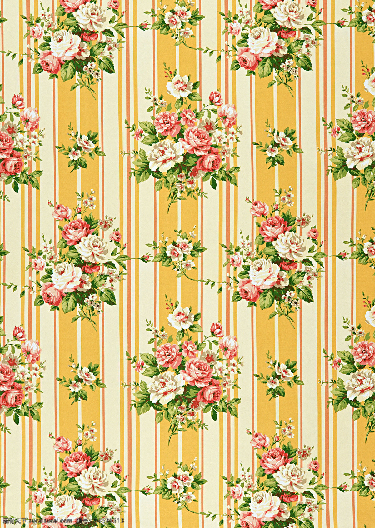 黄色 漂亮 花朵 底纹 西式花纹 西式 布纹 纺织品图案 背景 背景图片