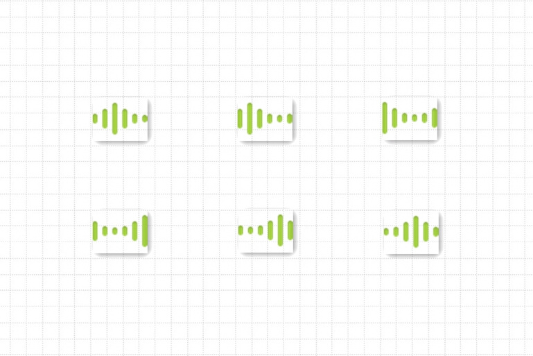 草绿色 声音 波纹 图标 绿色 音量 草绿色色调 波纹图标 ui设计 图标设计