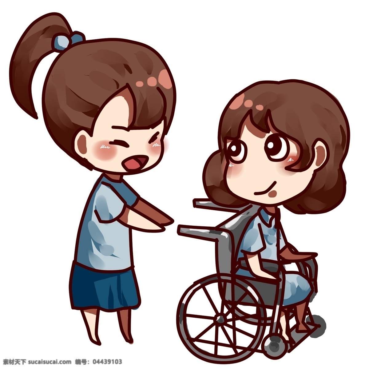 助残日 帮助 残疾人 受伤 人群 帮助残疾人 帮助受伤人群 乐于助人 帮忙 双人 轮椅 生病 女生热心帮忙