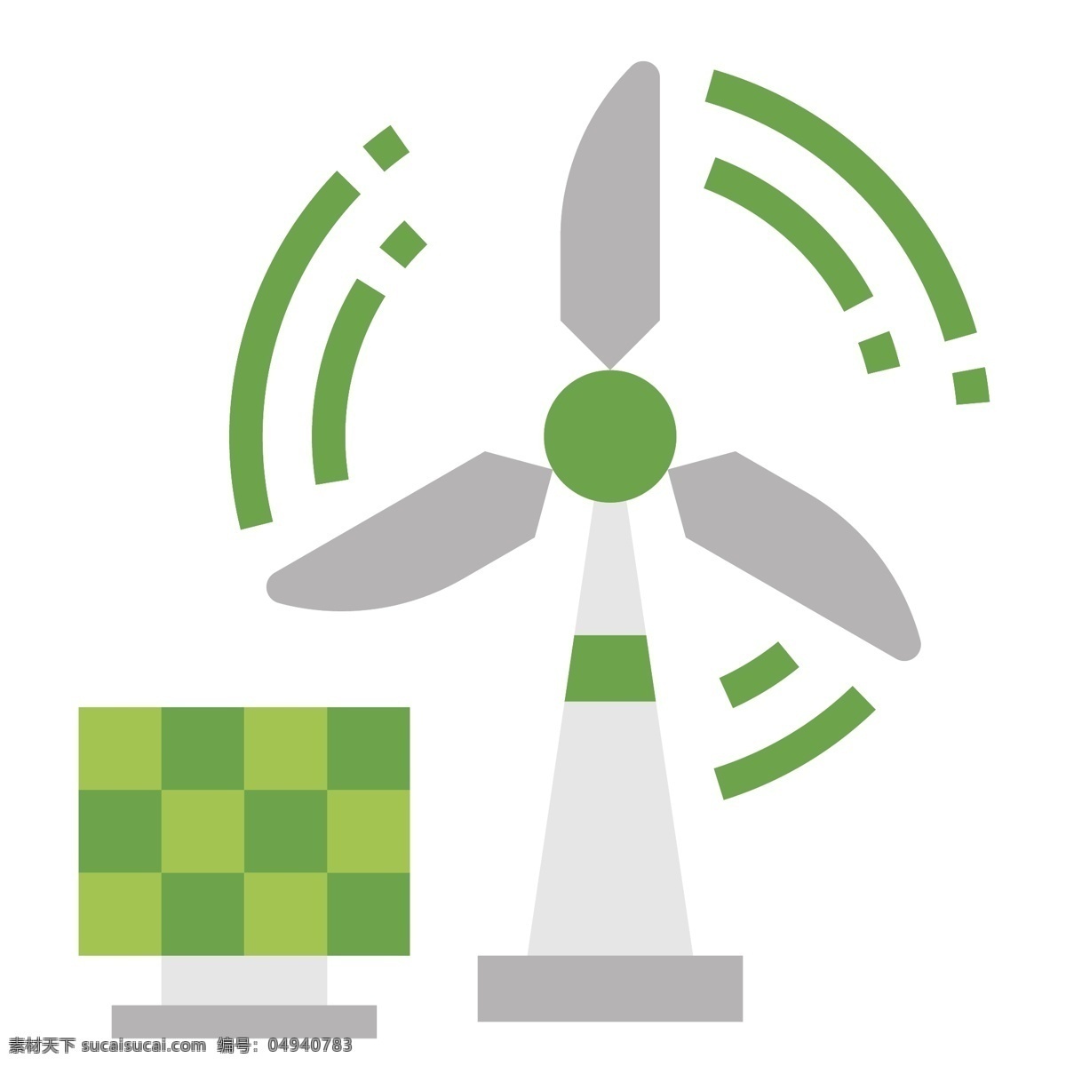 风车 发电 环保 插画 旋转的风车 卡通插画 风车插画 环保插画 低碳环保 风力发电 绿色的太阳能