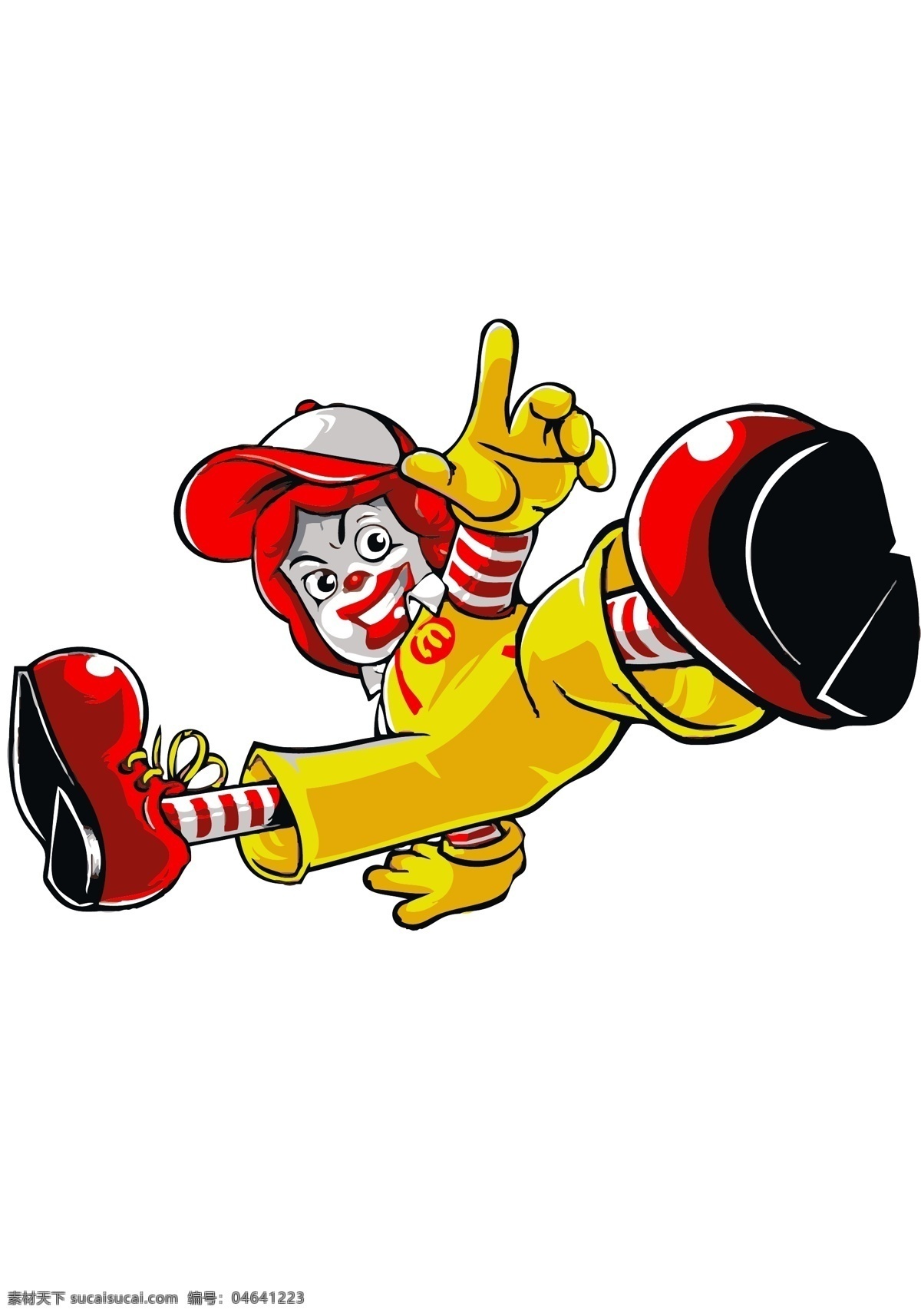 麦当劳 叔叔 卡通 麦当劳叔叔 企业 logo 标志 标识标志图标 矢量