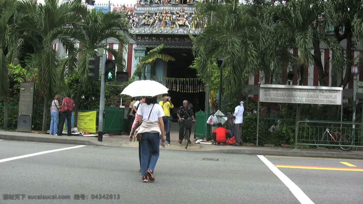 印度 庙 新加坡 证券 录像 视频免费下载 城市 场景 印度教 寺 avi 灰色