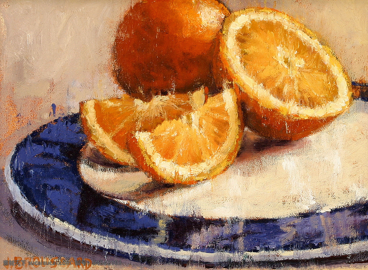 橙子 静物 油画 水果 写生 油画艺术 绘画艺术 装饰画 书画文字 文化艺术