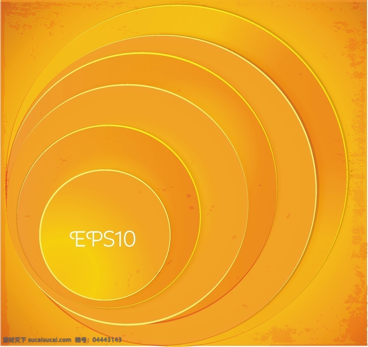花边 背景 渐变 橘黄色 矢量图 圆圈 花纹花边