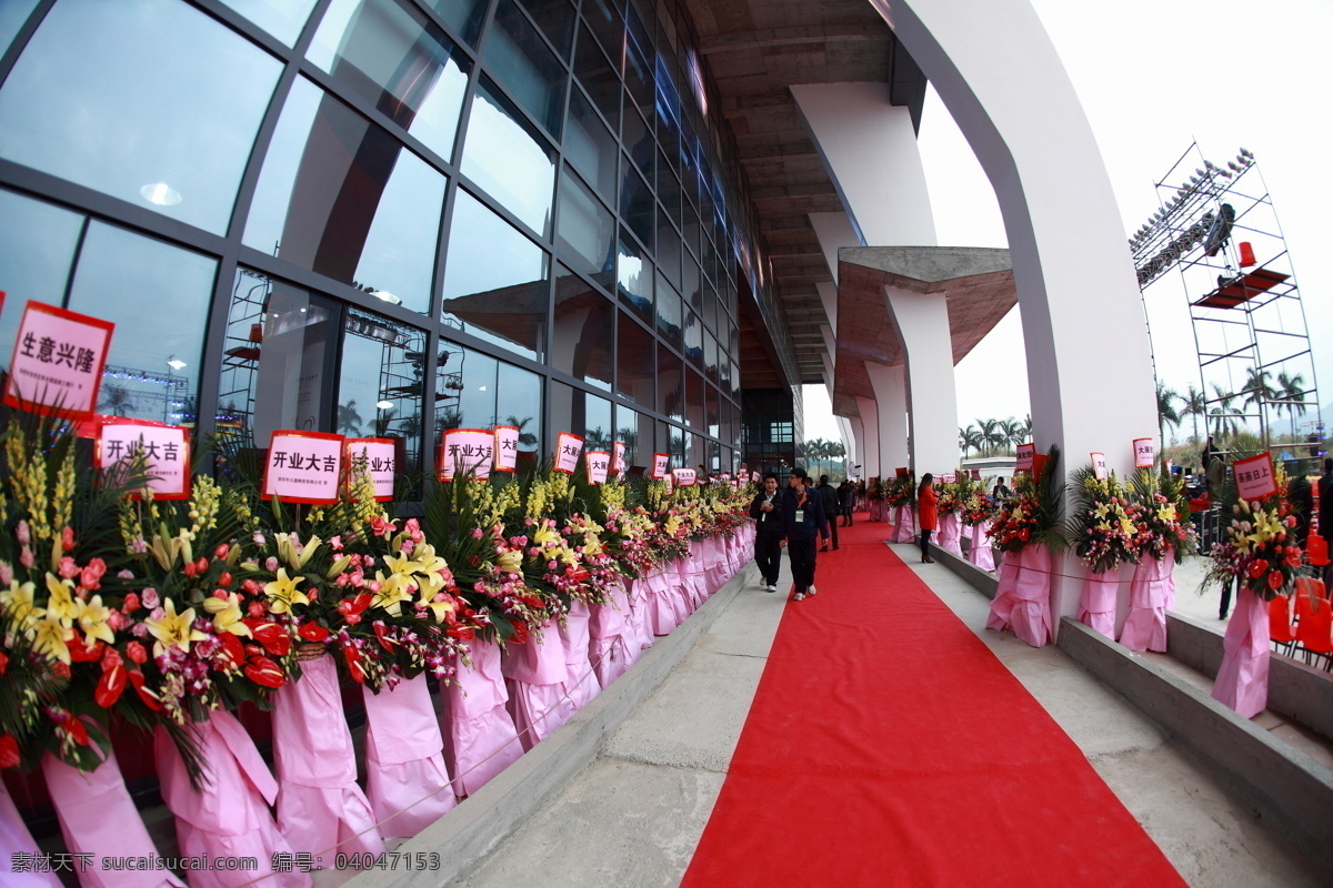 鲜花 庆典 红 地毯 矢量图 日常生活