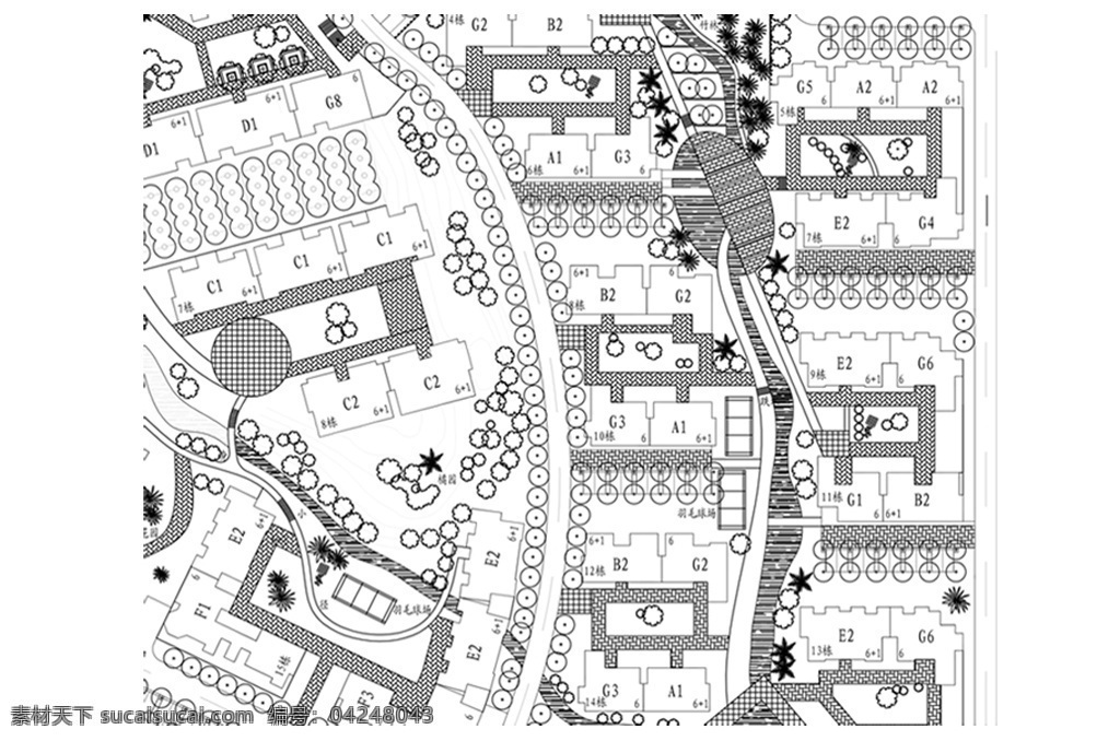 cad 景观 规划 方案 图纸 园林平面图 景观规划 cad平面图 cad图纸 园林图 平面图 施工 工程平面图