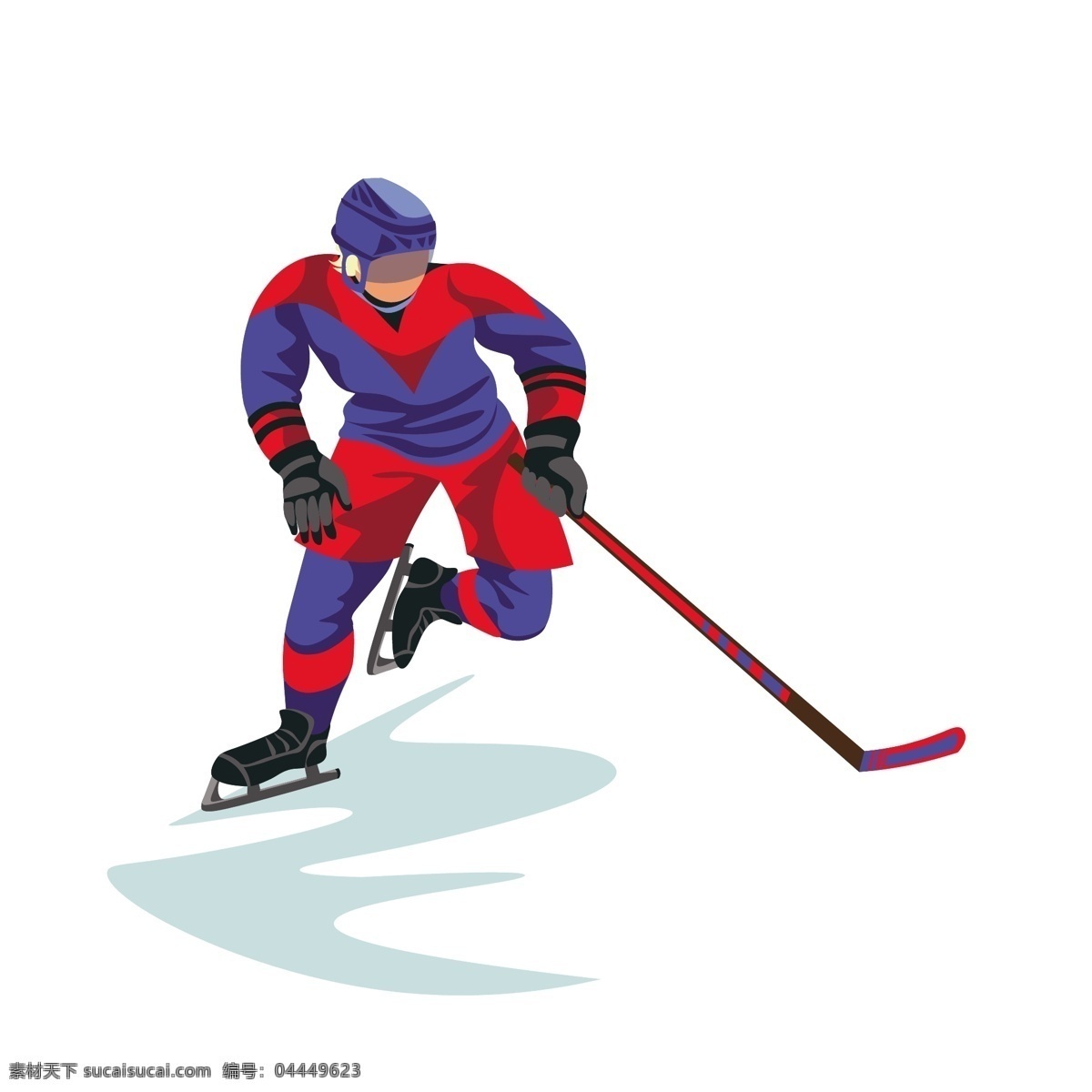 卡通 冰球 矢量 冰球运动员 运动员 卡通冰球 体育 体育运动