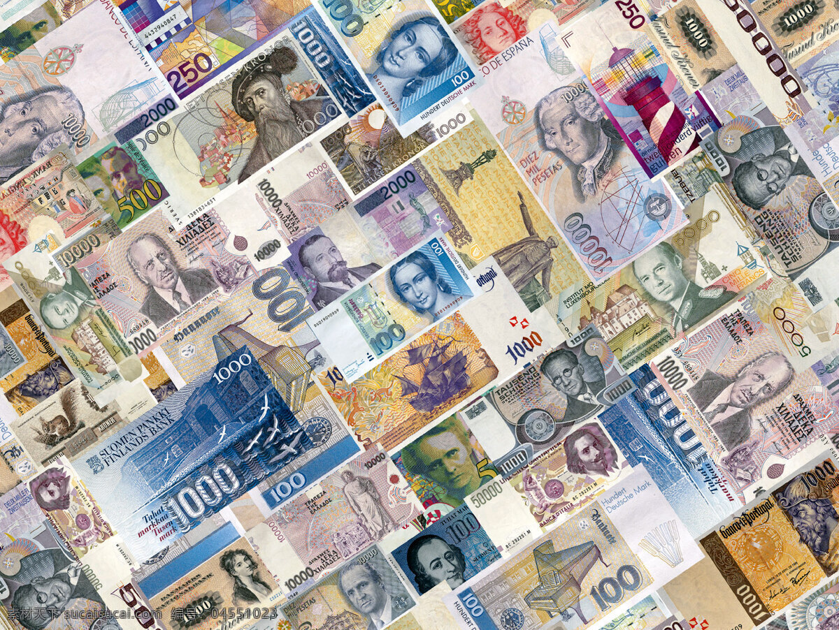 高清 各国 钱币 背景图片 货币 收集 钞票 钱