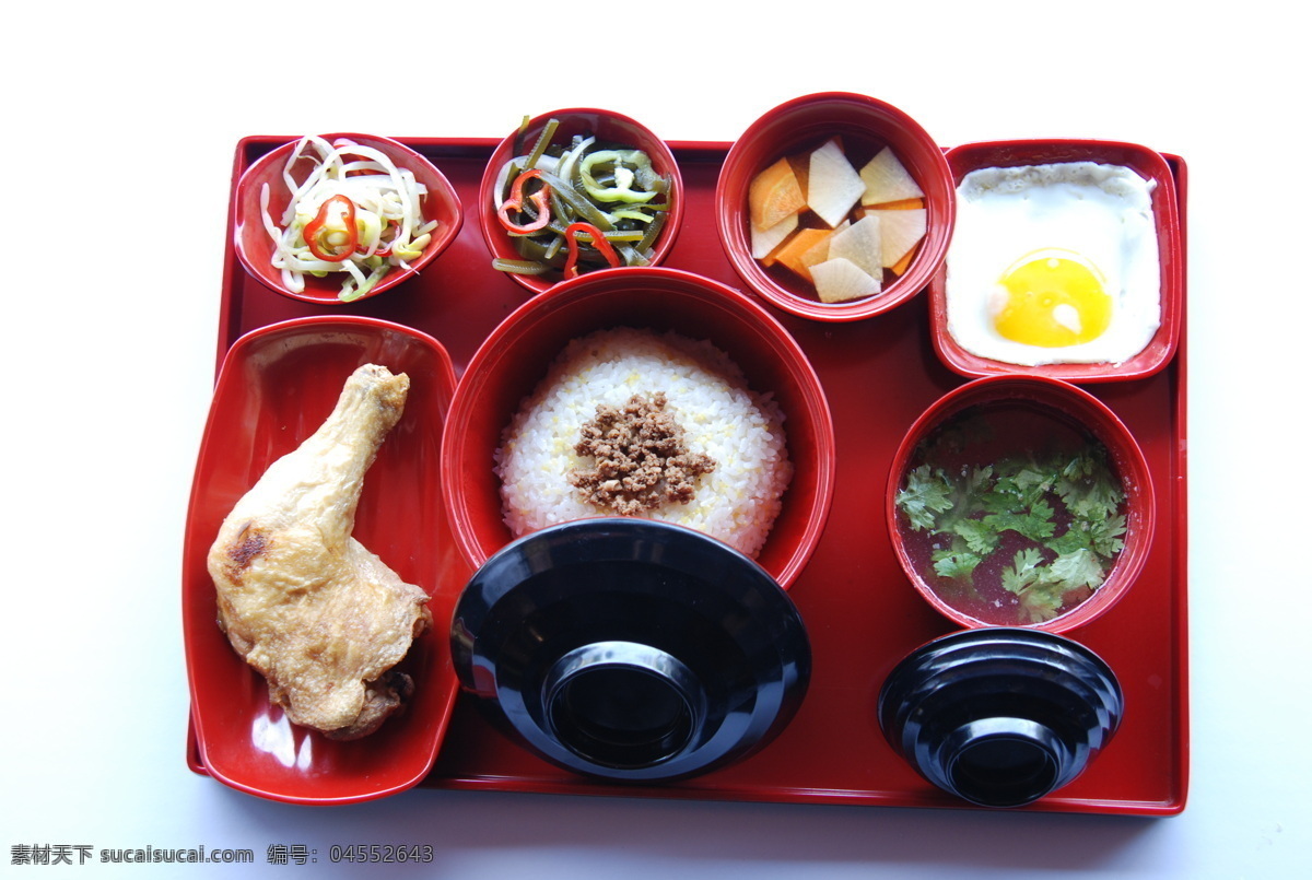 鸡腿 饭 套餐 餐饮美食 韩国料理 美食 摄影图库 鸡腿饭套餐 鸡腿饭 psd源文件 餐饮素材