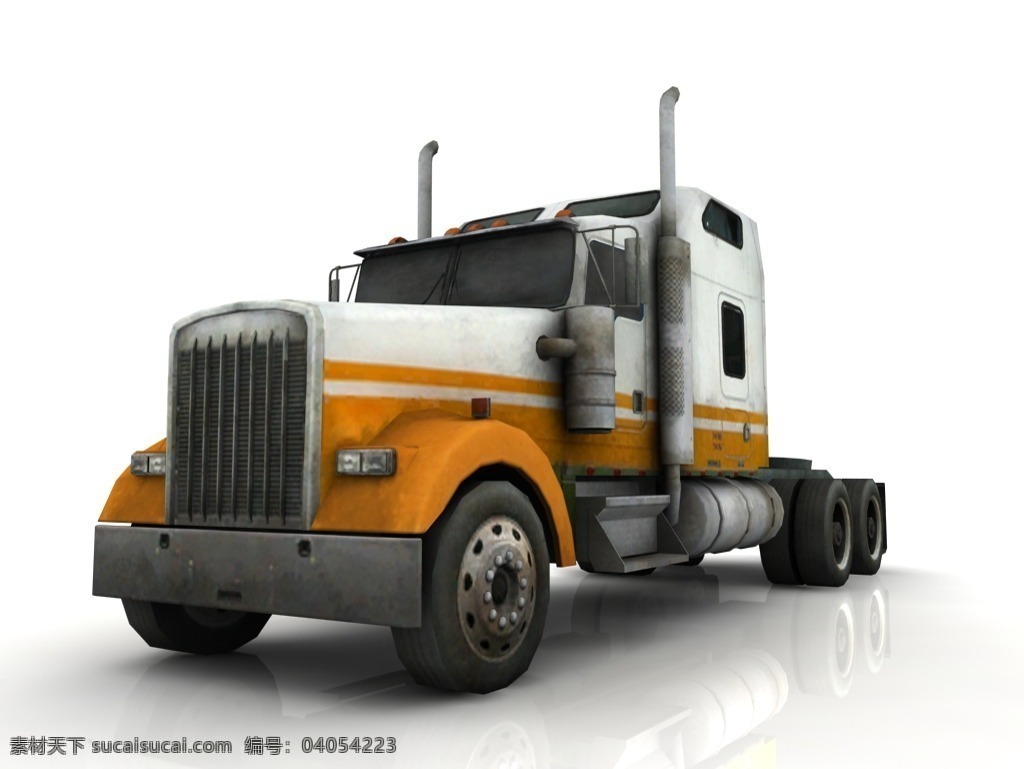 truck semi 半挂汽车 dead left 求生之路4 半挂卡车 游戏电影 求生之路 3d模型素材 其他3d模型