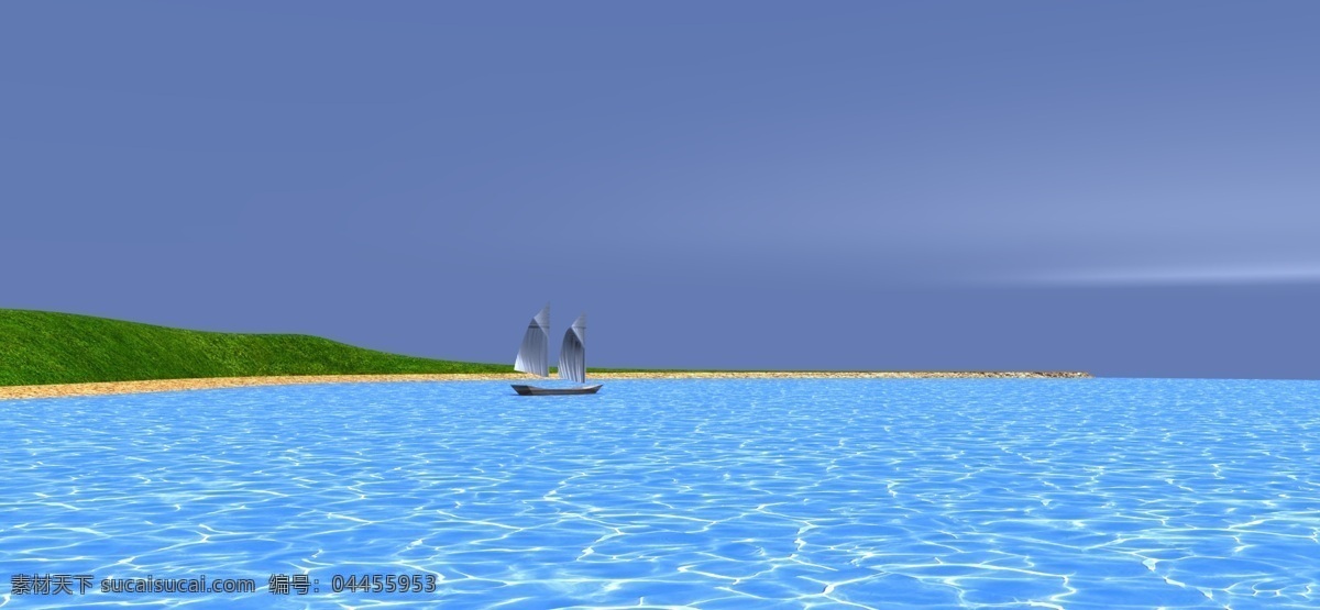菲尼 西 船 帆船 海洋 天空 阴影 twilite 水 菲尼西 3d模型素材 其他3d模型