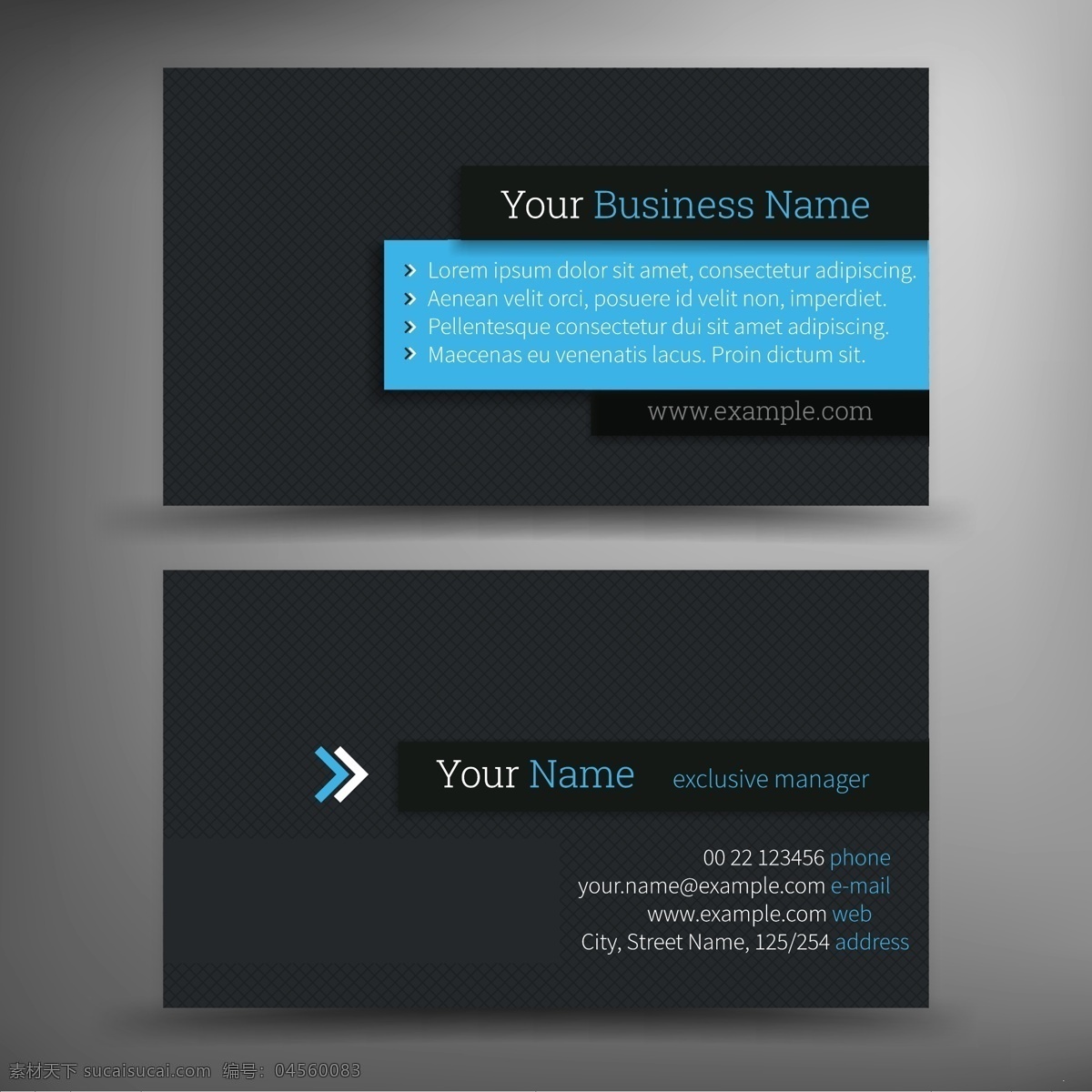 黑色 黑色背景 黑色名片 蓝色 蓝色名片 名片 商务 商务背景 商务名片 黑色商务名片 黑蓝色背景 原创设计 原创名片卡