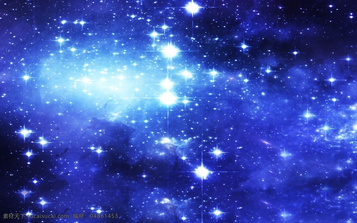 蓝色星空 太空 星星 蓝色 炫彩 亮丽 吊顶 背景 蓝天星空