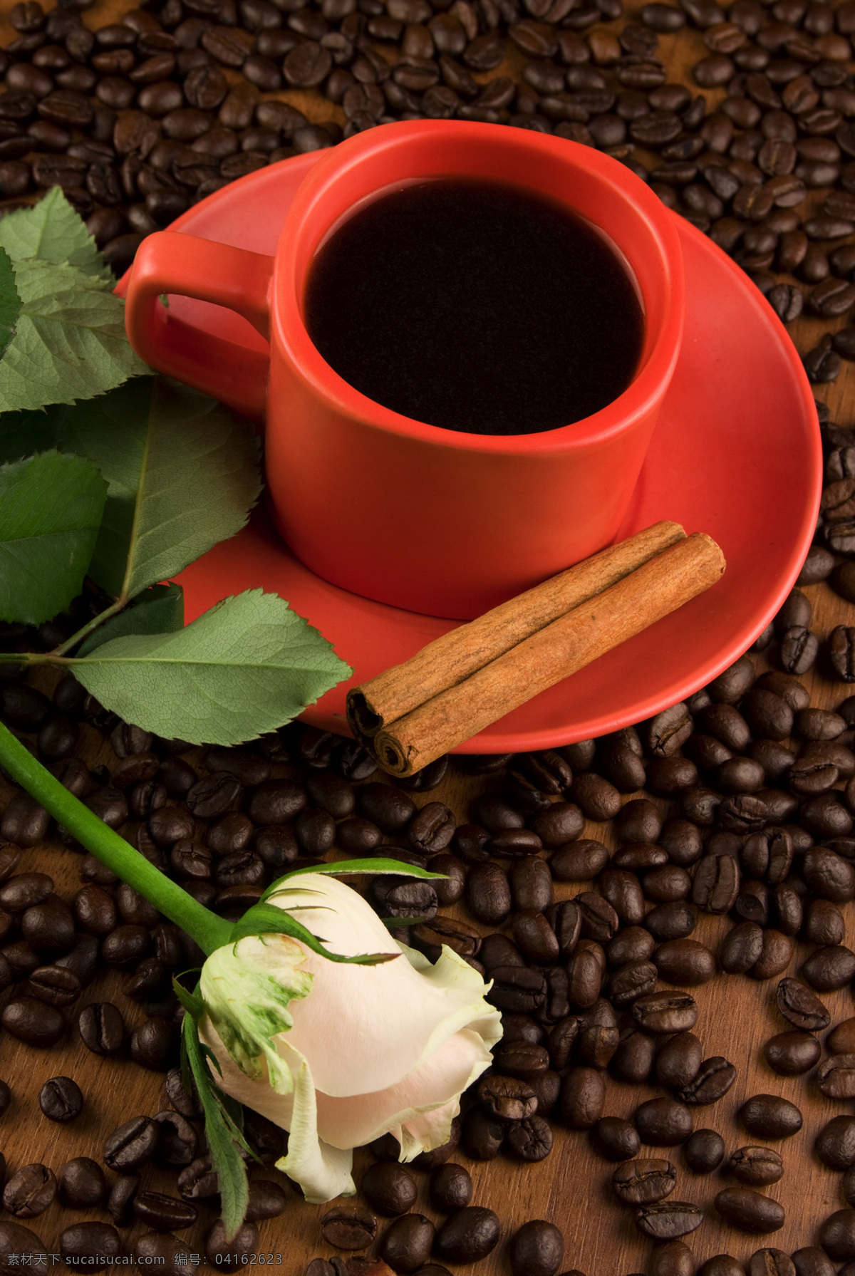 咖啡免费下载 餐饮美食 咖啡 咖啡杯 咖啡豆 玫瑰 饮料酒水 psd源文件 餐饮素材