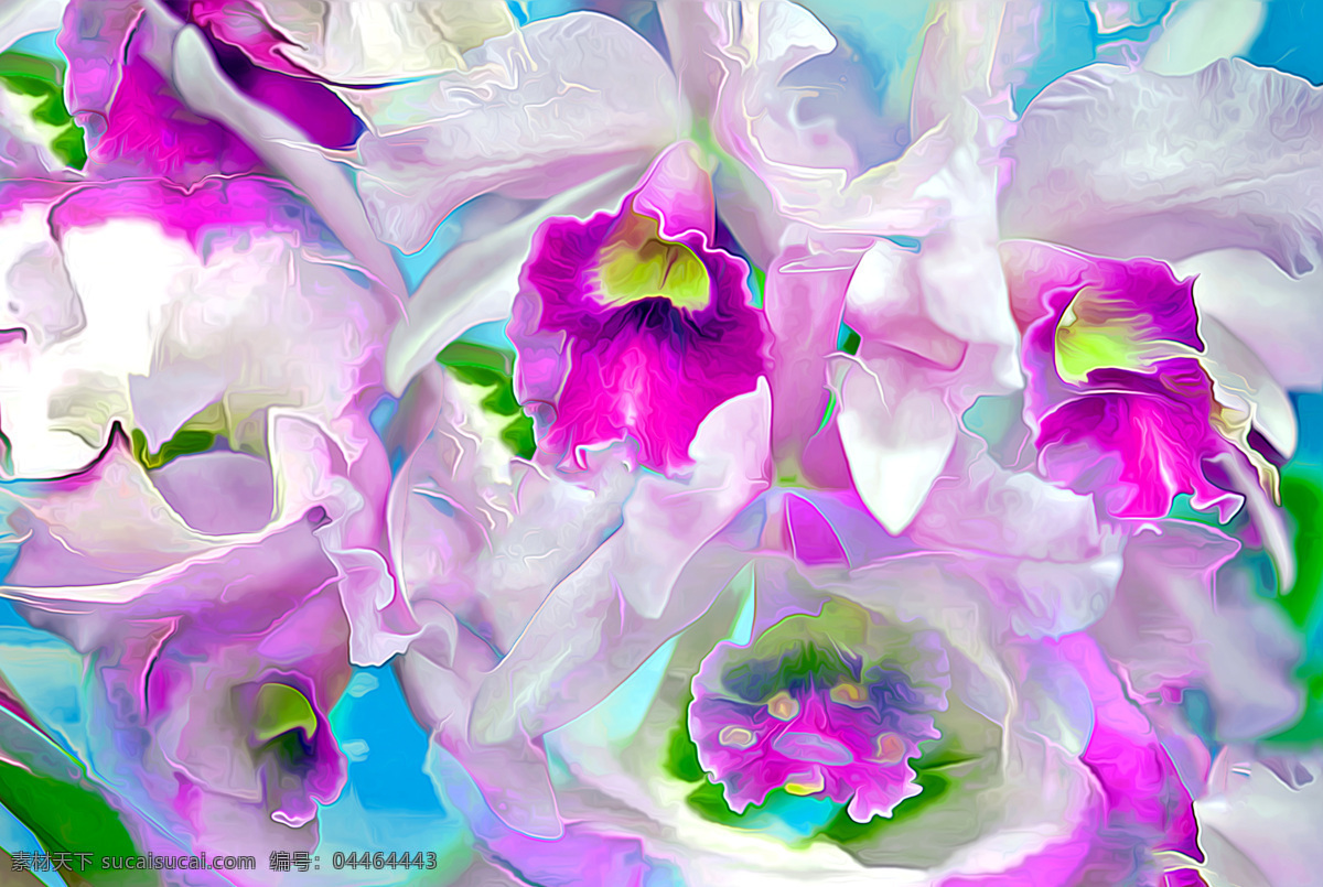 抽象花卉 抽象 抽象背景 彩色 炫彩 花卉 无缝背景 背景底纹 梦幻色彩 底纹边框