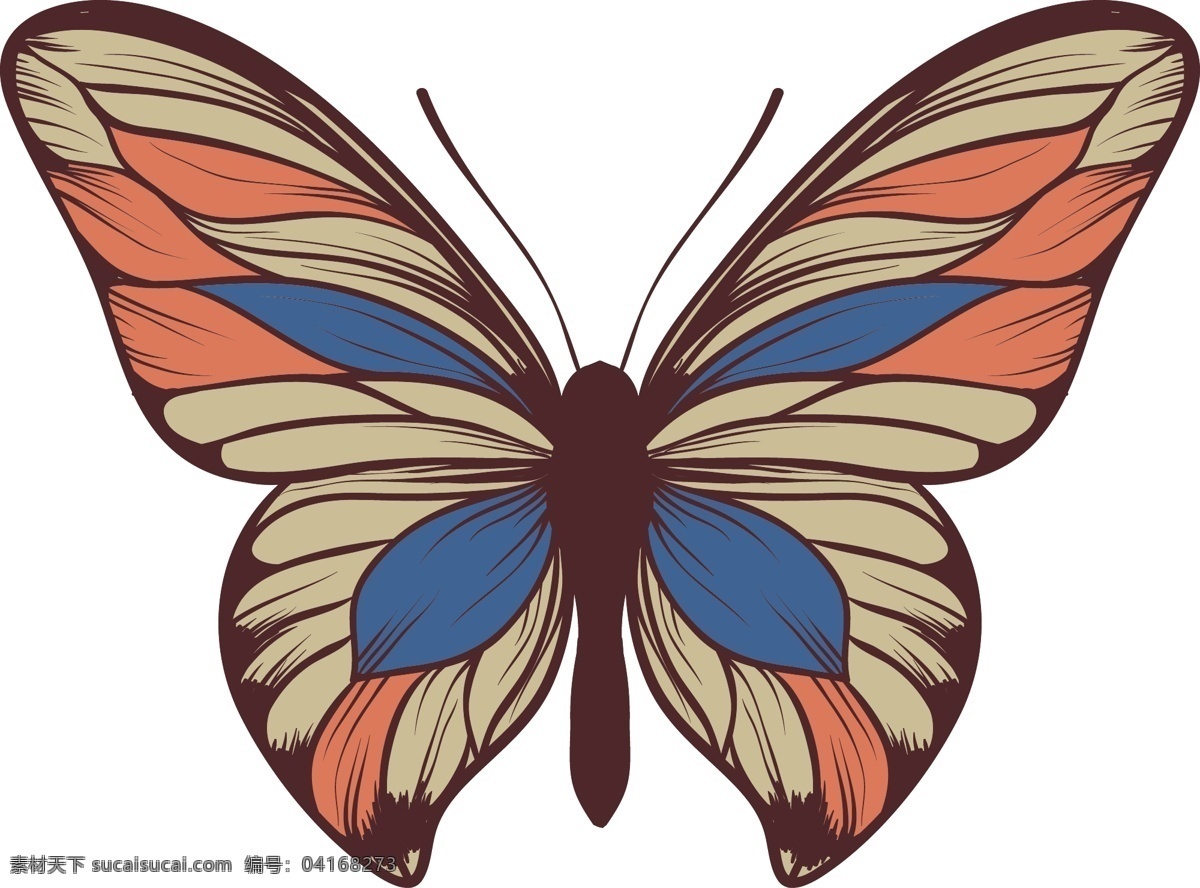 矢量 彩色 蝴蝶 动物 矢量图 其他矢量图