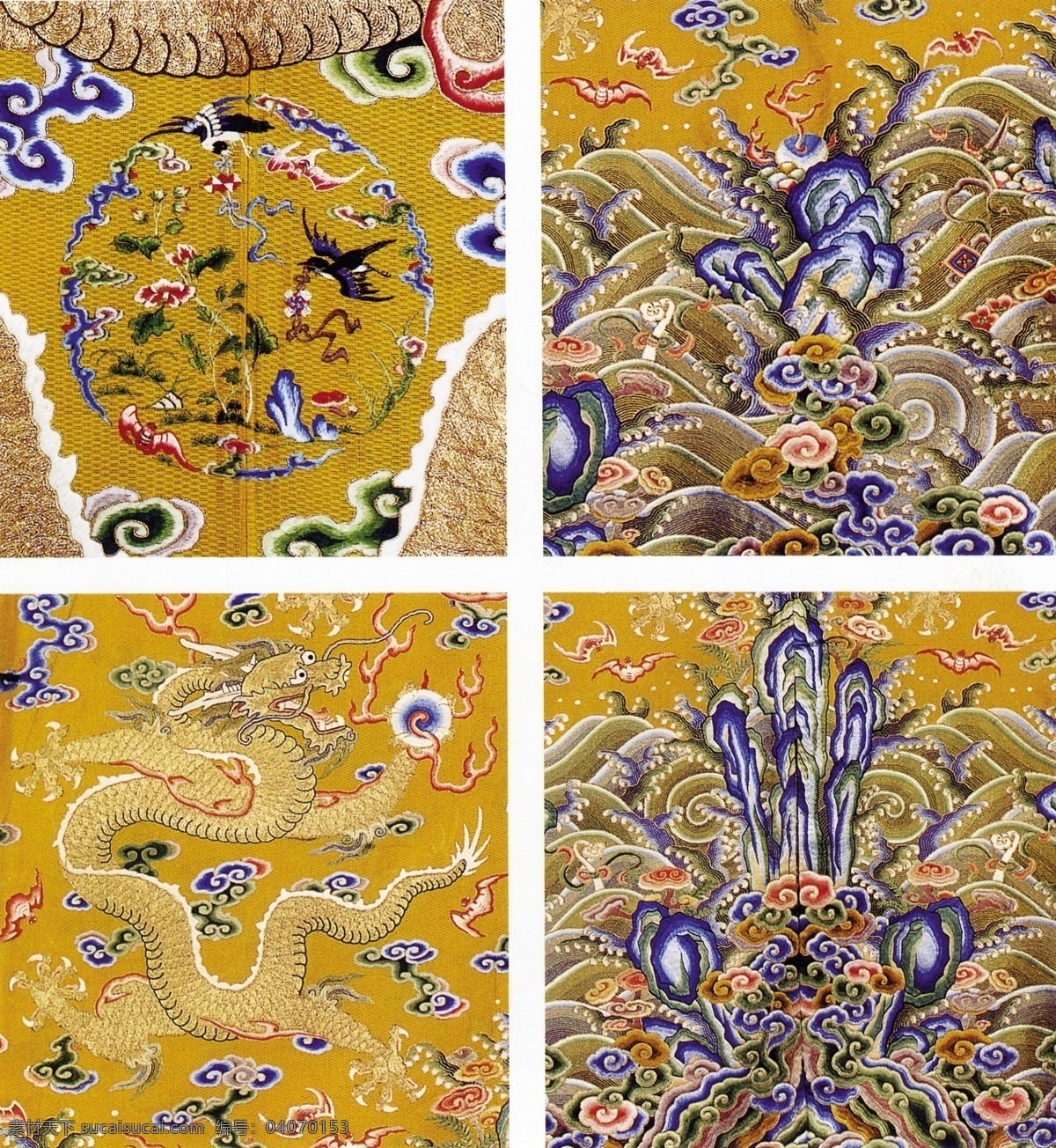 龙袍 细节 布纹 贴图 中国风 中式 花纹 图案 布纹贴图