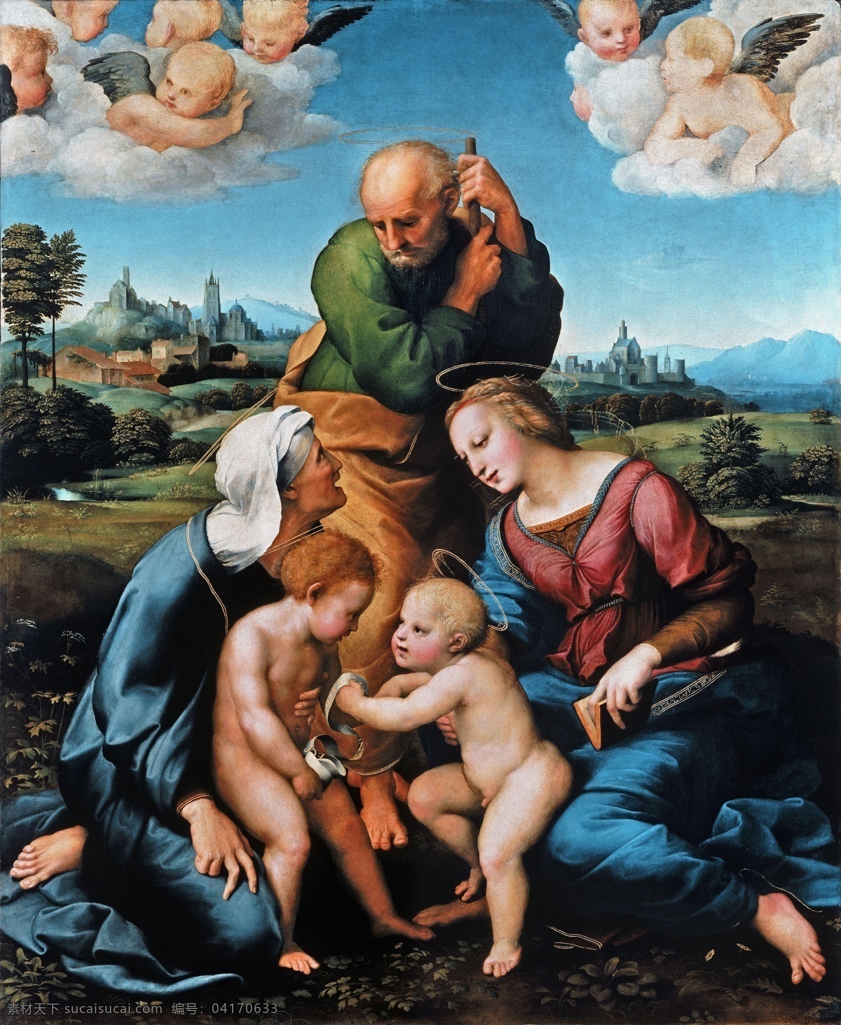 拉斐尔作品 文艺复兴时期 意大利画家 国家艺术馆 拉斐尔 宗教艺术 圣母 绘画书法 文化艺术 耶稣 古典油画 人物 绘画 拉斐尔油画