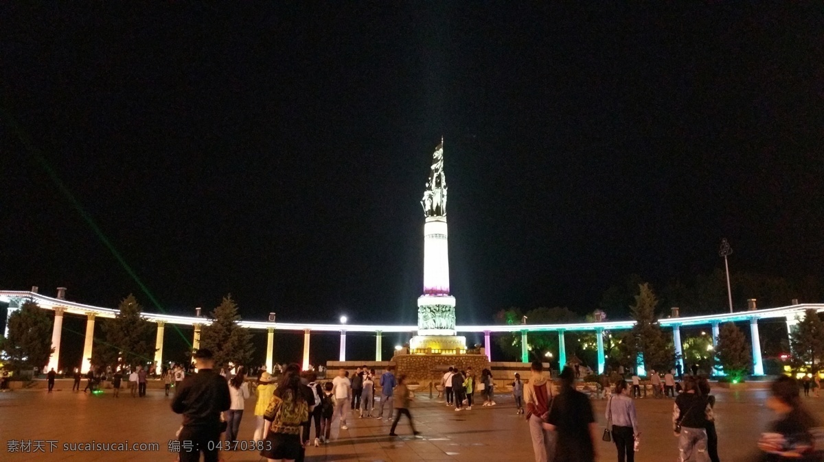 哈尔滨 防洪 纪念塔 夜景 旅游 人文景观 旅游摄影 国内旅游