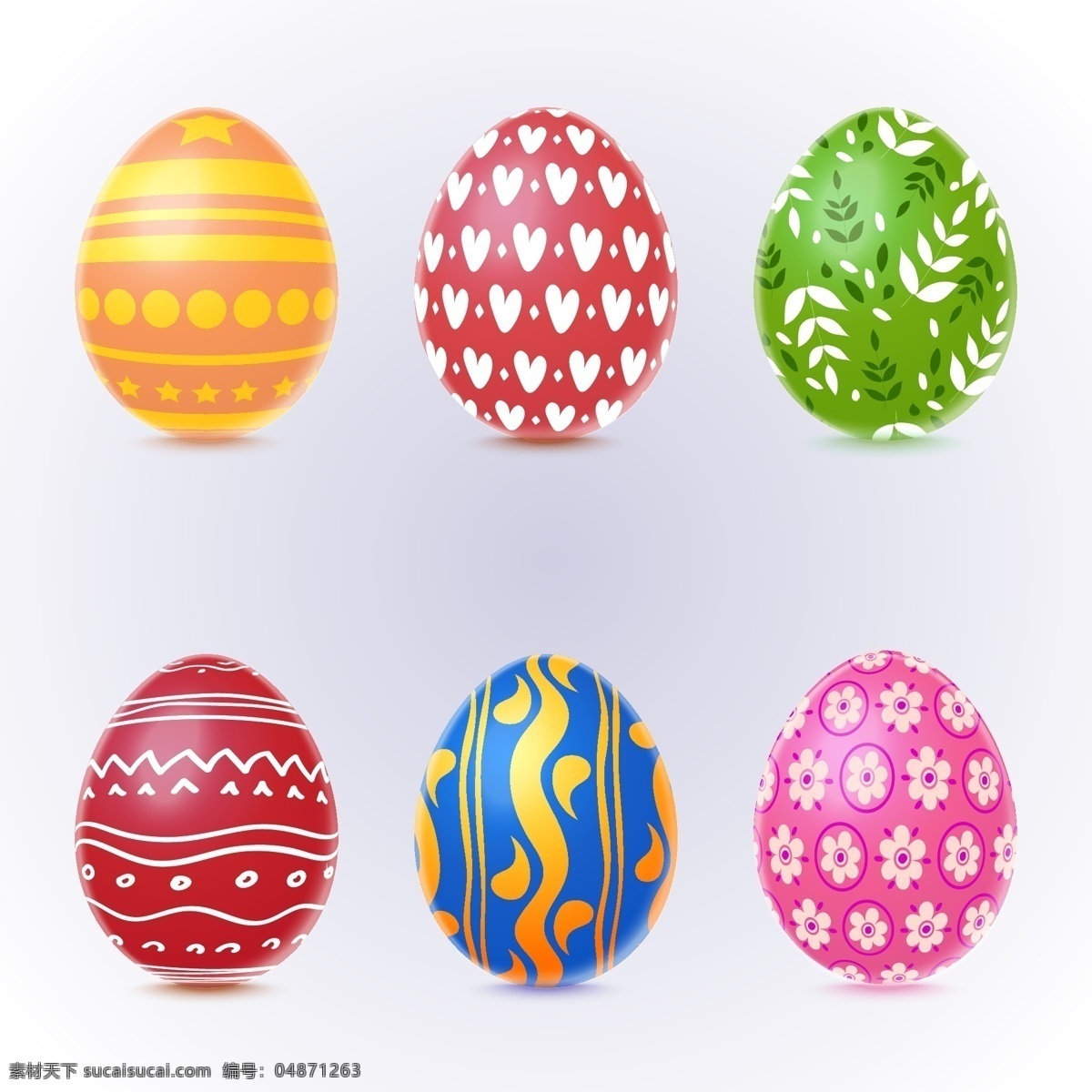 蛋 复活节彩蛋 卡通彩蛋 ai设计素材 ai矢量图 卡通设计