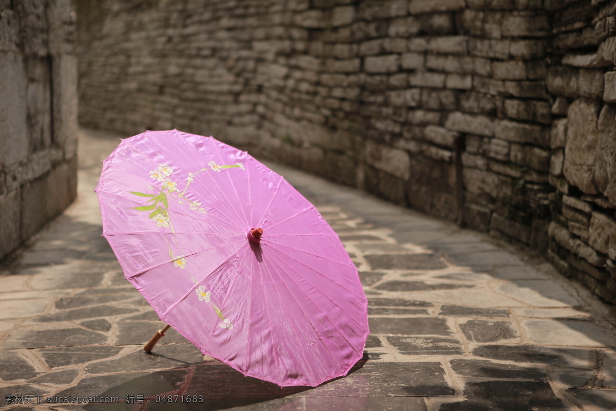 油纸伞 伞 雨伞 巷子 复古 中国风 静物特写 生活素材 生活百科