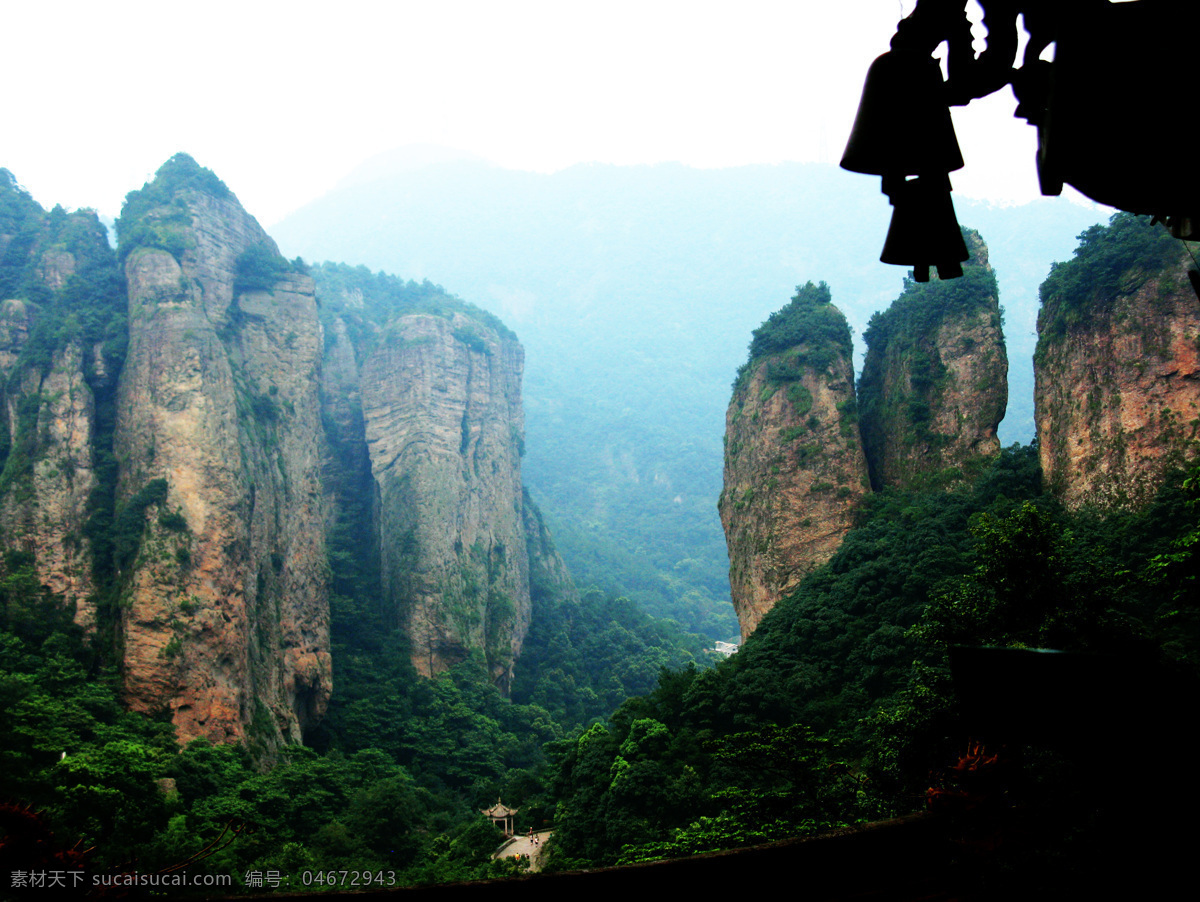 雁荡山 神雕 场景 风景 景区 灵峰 悬崖 山 山水风景 自然景观