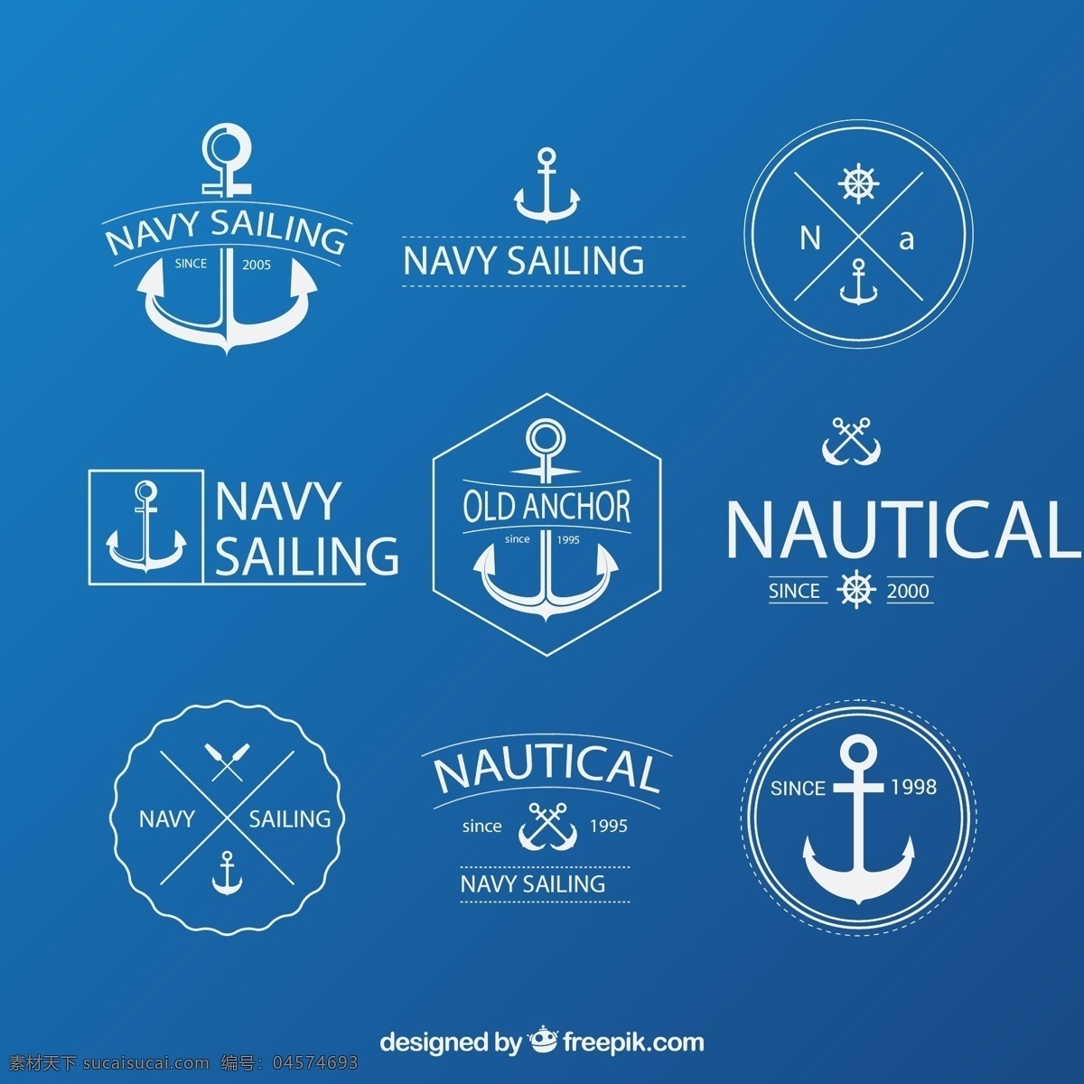航海徽章收藏 标签 航海 船舶 灯塔 水手 方向舵 海事 巡洋舰 图标 高清 源文件
