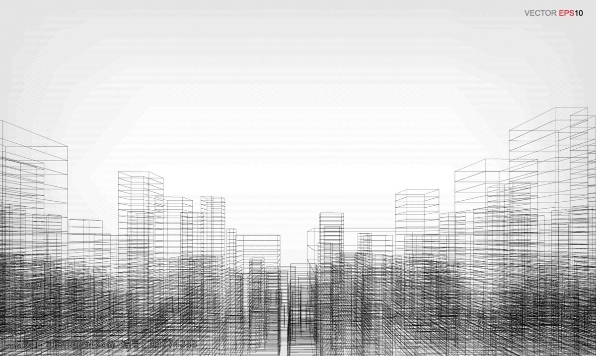 抽象 城市 剪影 抽象城市剪影 现代城市
