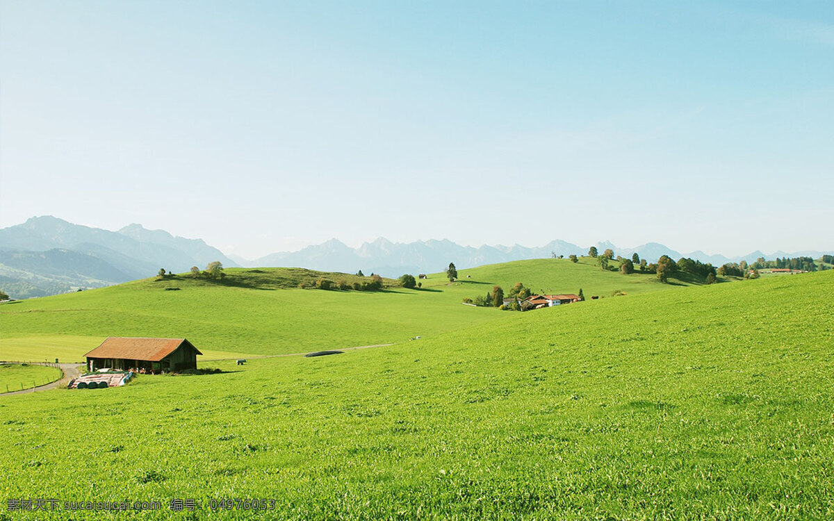 美丽 草原 风景 模板 ppt模板 背景 自然风景