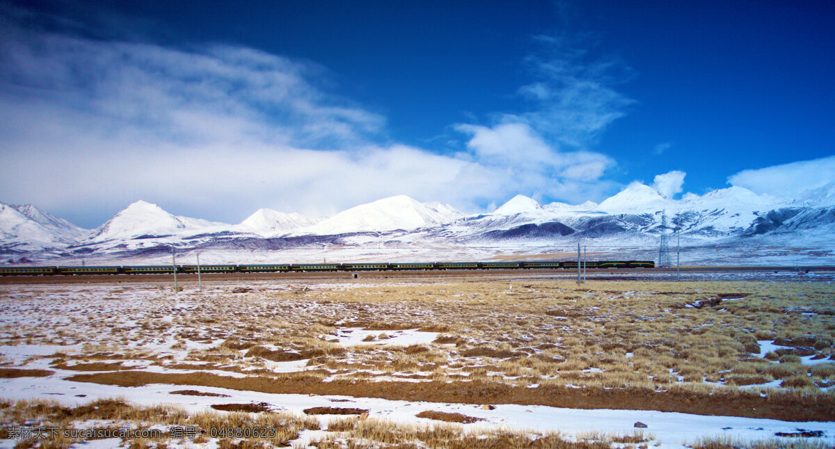 西藏青藏铁路 蓝天 白云 西藏 铁路 文艺 旅游摄影 国内旅游