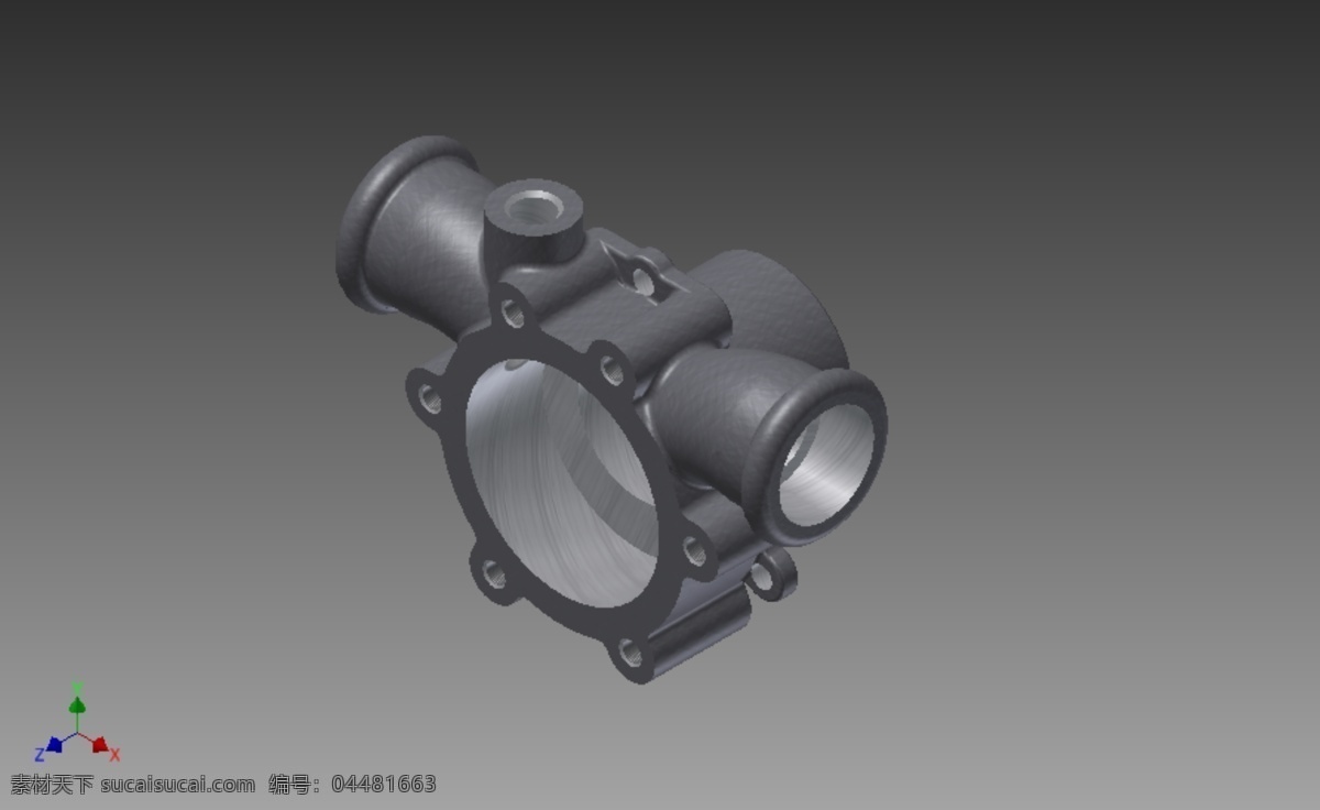 涡 螺 de 邦 巴 液压泵 3d模型素材 电器模型