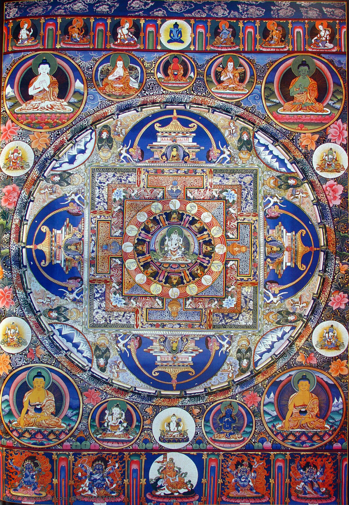 坛城免费下载 金刚 唐卡 文化艺术 西藏 宗教信仰 坛城 金刚手 曼陀罗 天王
