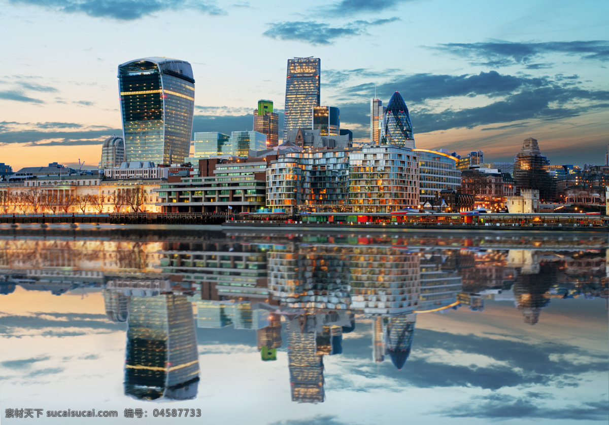 伦敦 城市 河流 英国 建筑 城市风光 环境家居 黑色