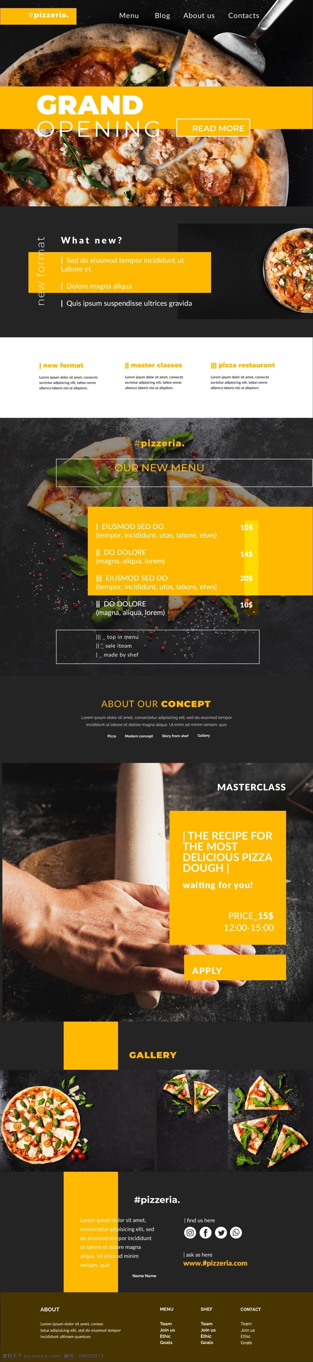 披萨 美食 网页 界面 网页设计 界面设计 餐饮网页 美食网页