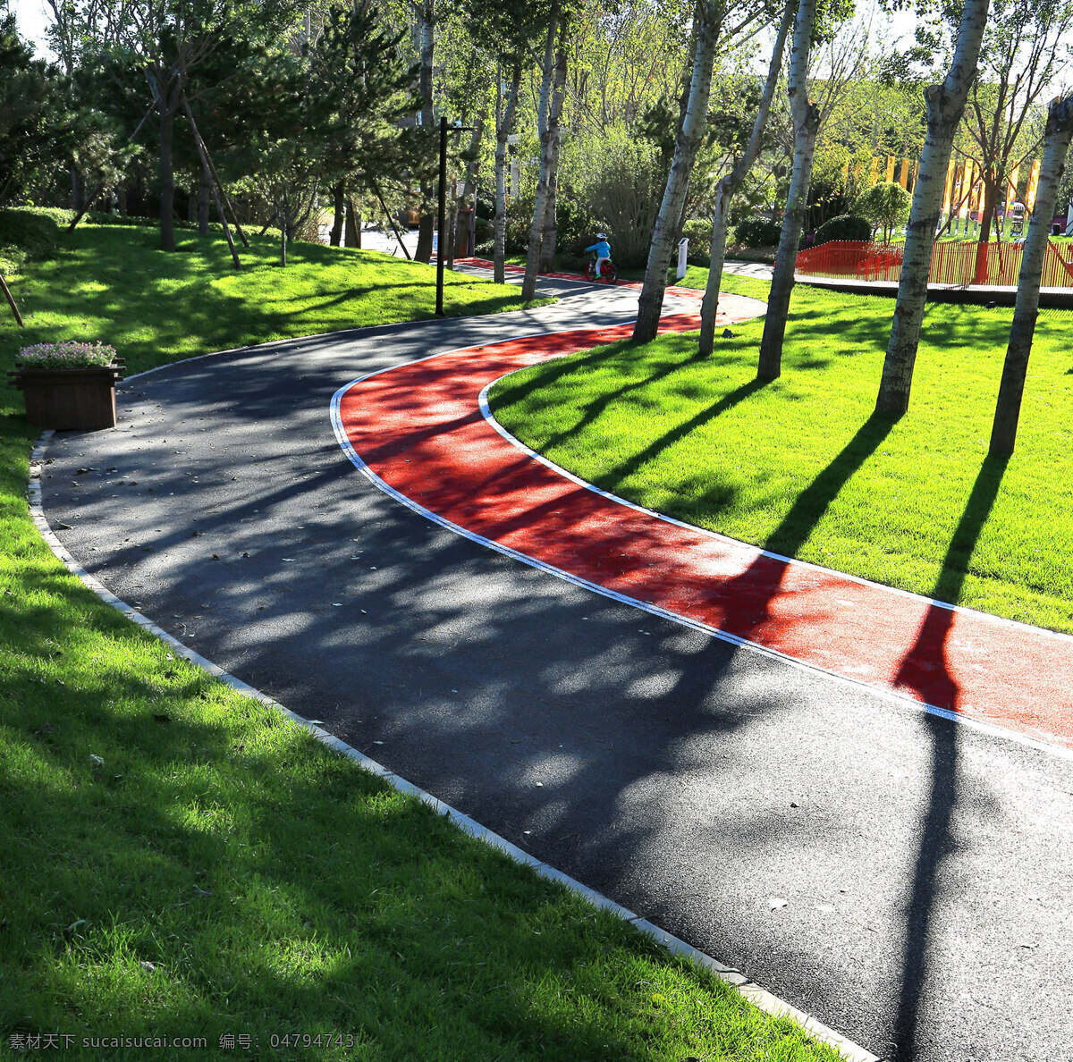社区配套公园 跑道 运动 公园 绿地 健身 自然风景 自然景观 建筑景观