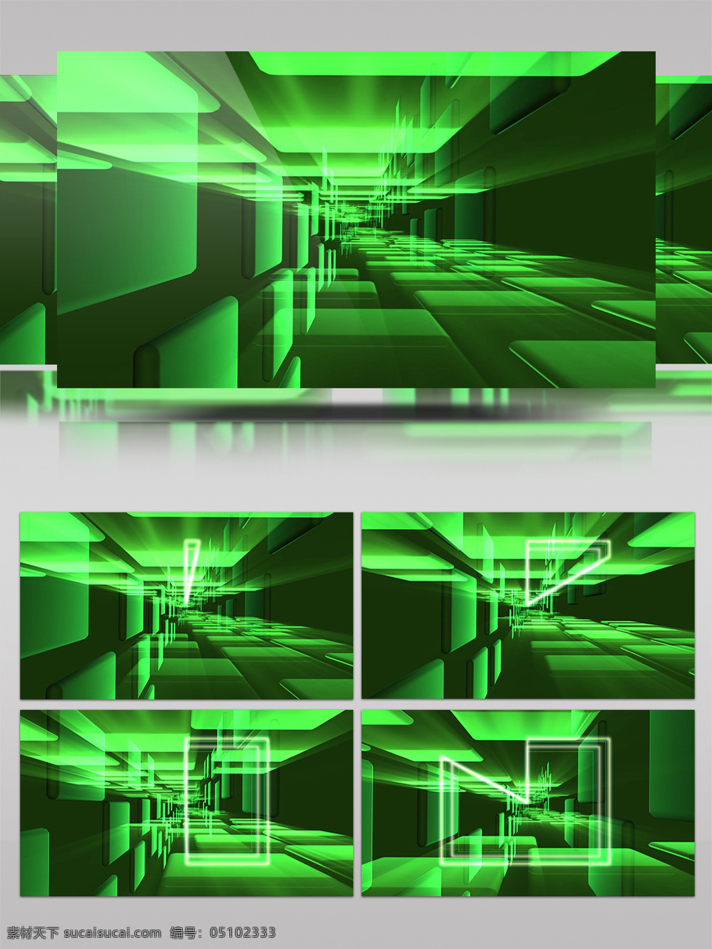 绿色 空间 倒计时 视频 几何 高清视频素材 视频素材 动态视频素材