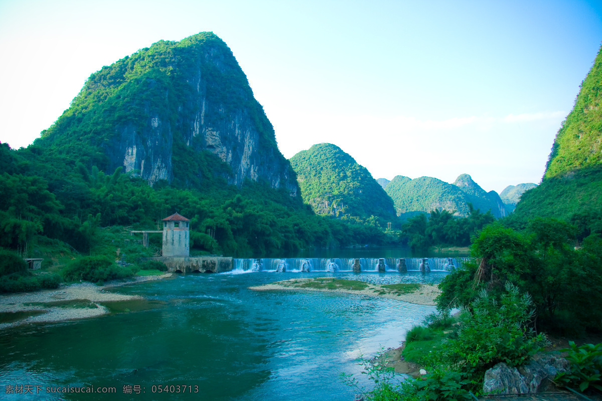 广西 武宣县风光 宜州市 刘三姐故乡 宜山 山 水 刘三姐山庄 堤坝 水库 瀑布 森林 国内旅游 旅游摄影