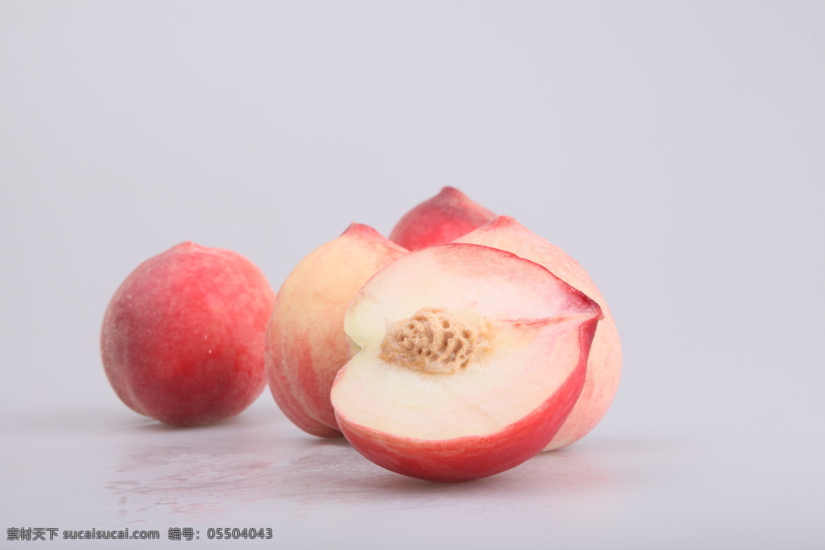 水蜜桃 水果 特产 小吃 零食 生物世界 灰色