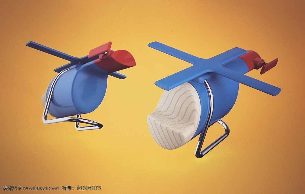 儿童 喜爱 玩具 飞机 概念模型 外形设计 玩具飞机 直升机