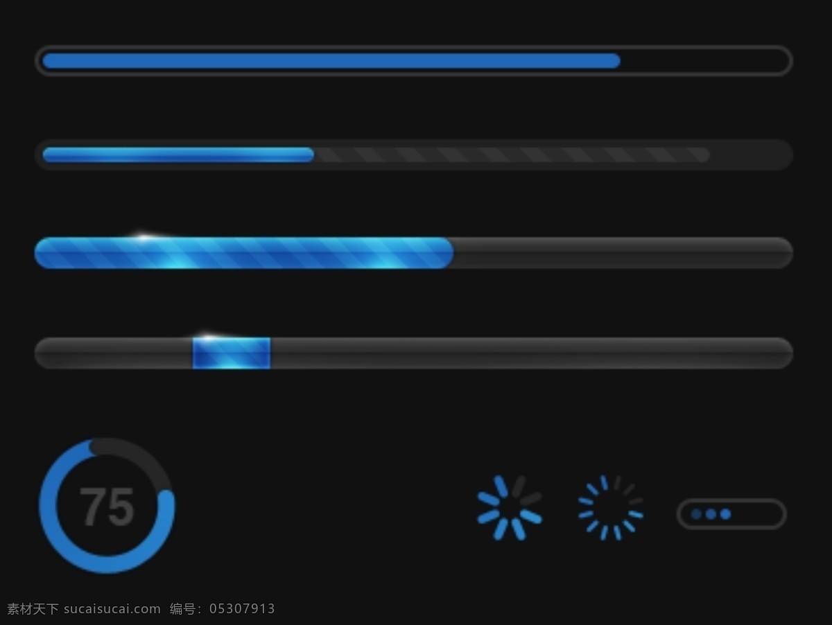 ui 进度 条 设置 蓝色的web web 创意 高分辨率 接口 进度条 蓝色 免费 清洁 时尚的 现代的 独特的 原始的 质量 新鲜的 设计新的 hd 元素 用户界面 ui元素 详细的 上传 酒吧圆形的 集 矢量图