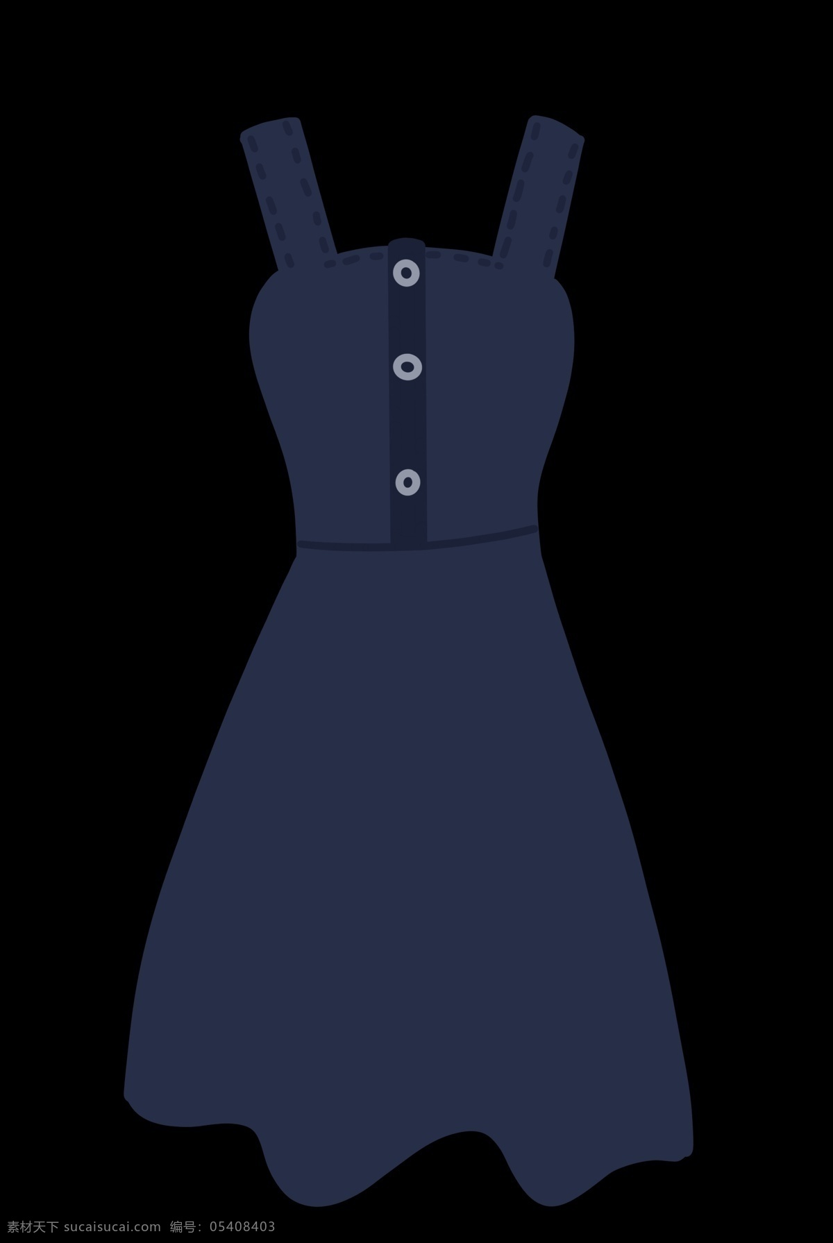黑色一体裙子 蓝色 裙子 服饰