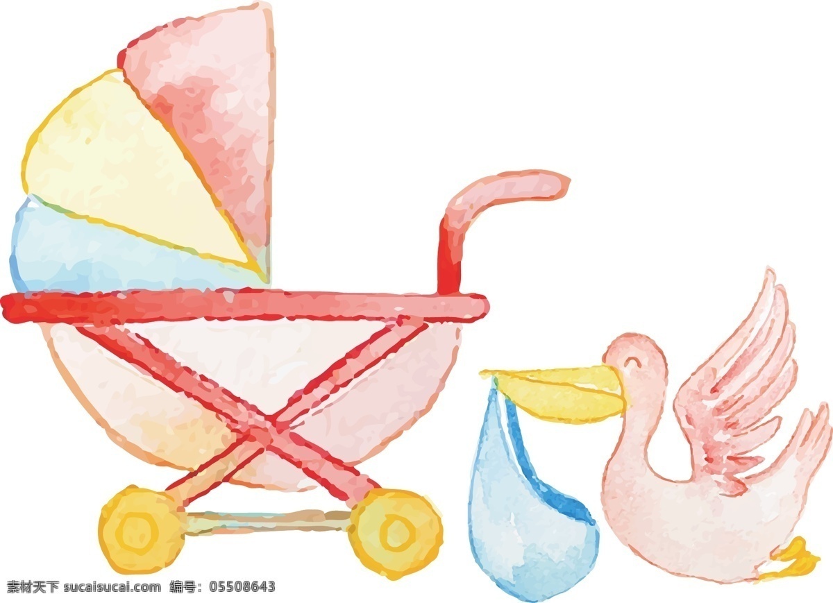 可爱 粉色 婴儿车 婴儿推车 婴儿用品 玩具 儿童玩具 生活百科 生活用品