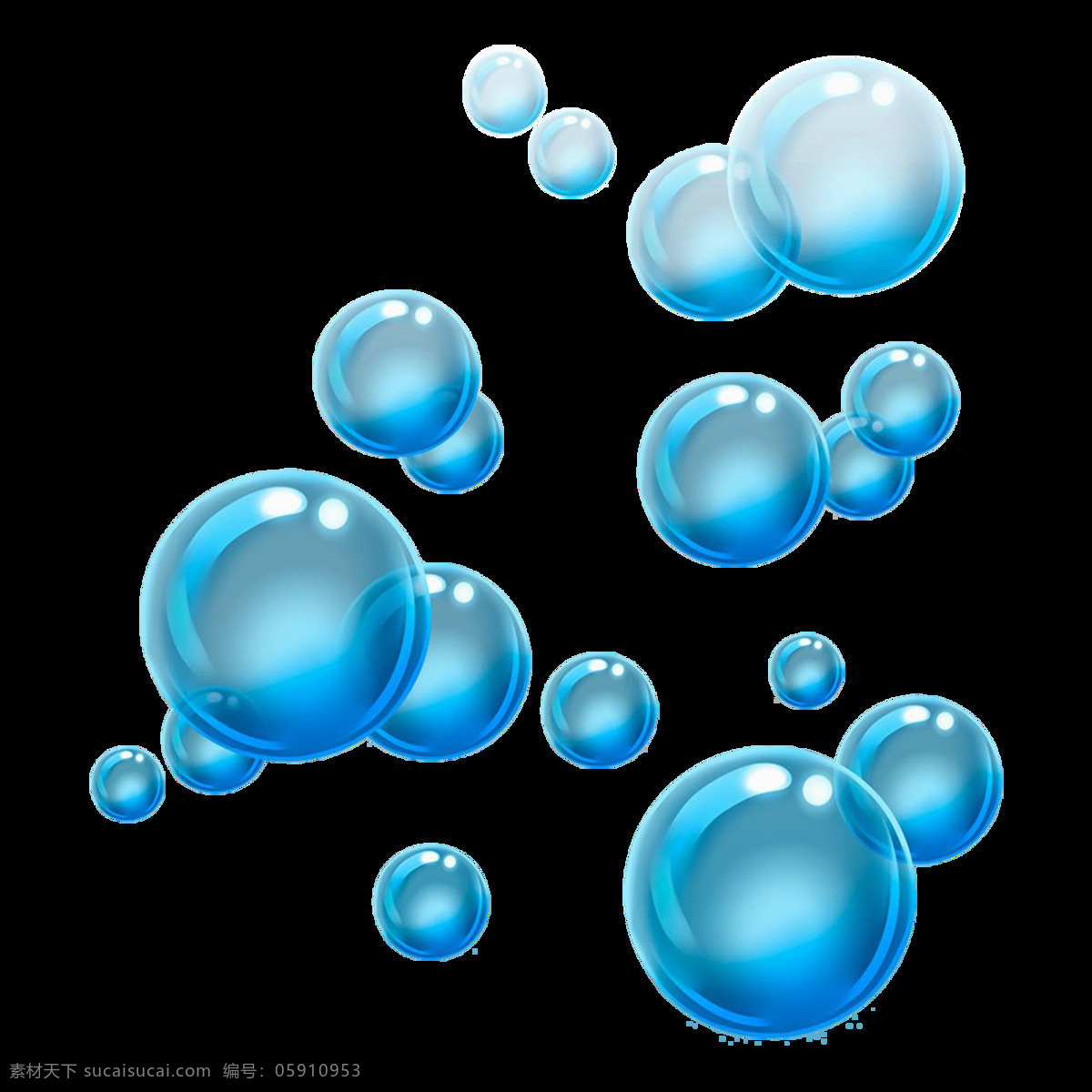 水 泡泡水 水泡 球 圆 液体 透明 液态 流动 水珠 穿透 蓝色 元素