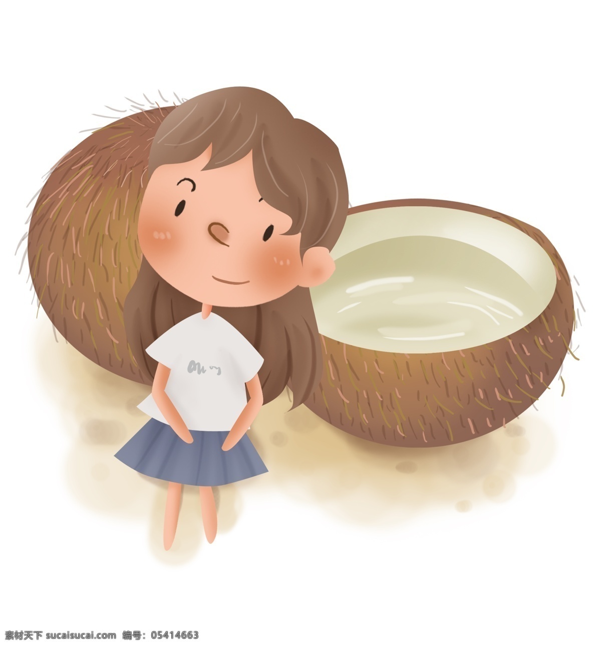 解暑 水果 椰子 儿童 夏季 解暑水果 幼儿园 椰子汁 吃椰子 小暑 入夏 大暑 炎热
