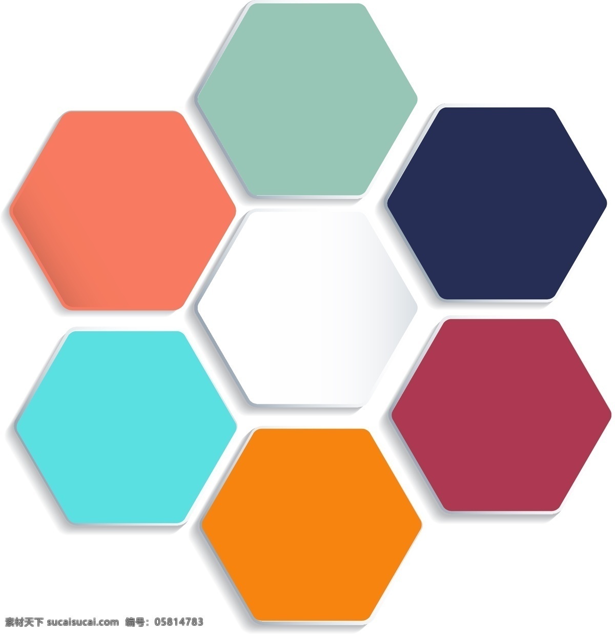 六边形 菱形 彩色 排列 其他模板 web 界面设计